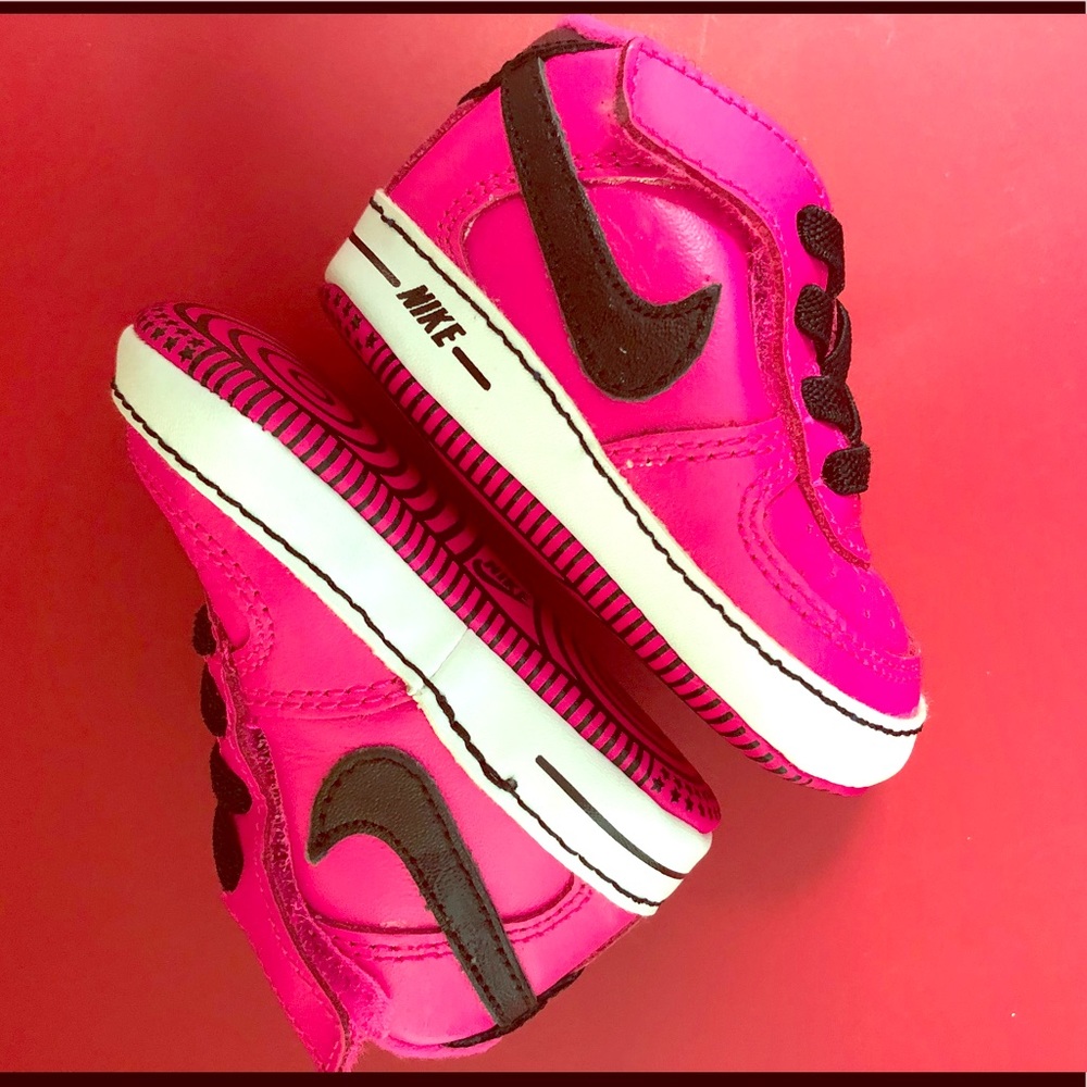 Pink and black Air Force ones (sold)